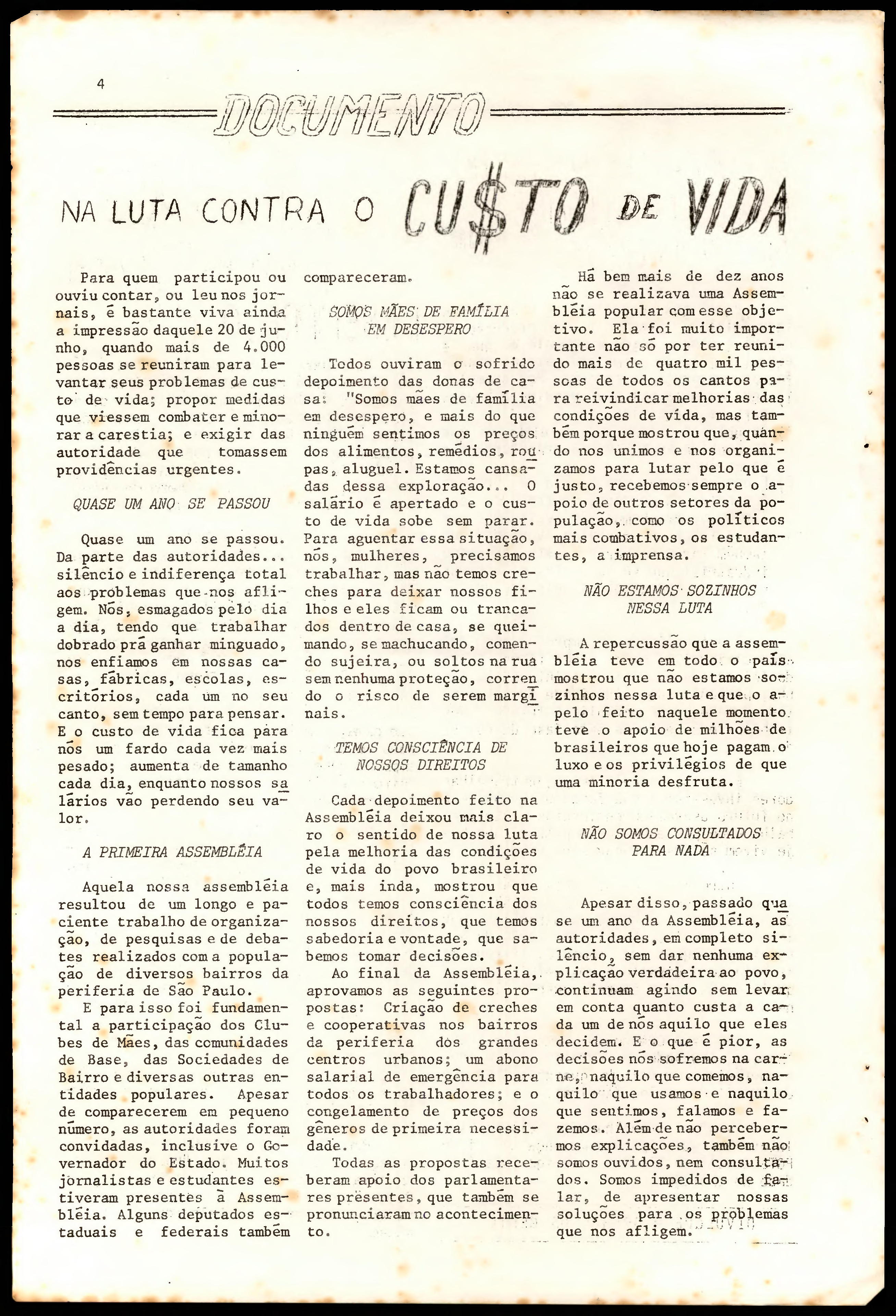 percursos de gênero no memorial da resistência